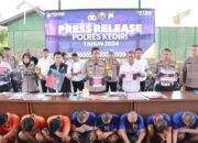 POLRES KEDIRI LAKSANAKAN PRESs RELEASE UNGKAP TIGA KASUS SEKALIGUS..
