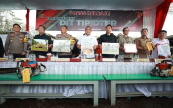 Bareskrim Polri Berhasil Ungkap Illegal Logging di Kalimantan Tengah.