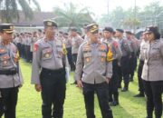 Kapolres Blitar Cek Kompi Dalmas Pastikan Kesiapan Personel Pengamanan Pemilu 2024