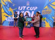 Hadiri UT CUP Bola Volley di GOR Jayabaya Kediri, Kapolsek Mojoroto Berpesan Kepada Peserta untuk Jaga Sportifitas