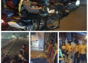 Pesta Miras Dibubarkan Tim Patroli ‘ Anti Kerusuhan ‘ Polsek Mojoroto