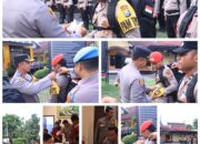 Polres Blitar Kota Menggelar Apel Kesiapan Personil Pam TPS Dilanjutkan Pemeriksaan Kesehatan
