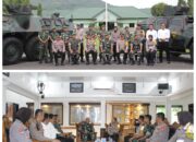 Perkuat Sinergitas TNI-Polri Kapolres Kediri Kota Kunjungi Markas Brigif 16 Wirayudha