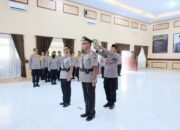 Kapolres Blitar Kota Pimpin Upacara Sertijab Kapolsek Srengat