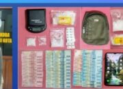 Polres Kediri Kota Berhasil Amankan Tiga Orang Terduga Pengedar Narkoba, Sabu 77,83 Gram Disita