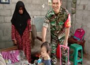 Peduli Anak Stunting, Serka Anwari Berikan Nutrisi Tambahan