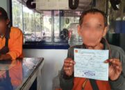 NEKAT MELAWAN ARUS LALULINTAS SAAT MACET BUS PO. BAGONG DI TINDAK ANGGOTA SATLANTAS POLRES KEDIRI