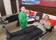 Peringati May Day, Polres Kediri Kota Gelar Donor Darah Bersama Serikat Pekerja