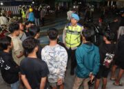 Gelar KRYD Secara Masif, Polres Kediri Kota Amankan Puluhan Sepeda Motor Berknalpot Tidak Sesuai Spektek