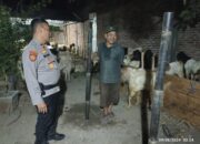 Cegah Tindak Pidana Pencurian Hewan Ternak Jelang Idul Adha 1445 Hijriyah, Polsek Mojoroto Intensifkan Patroli ke Lapak Hewan Kurban
