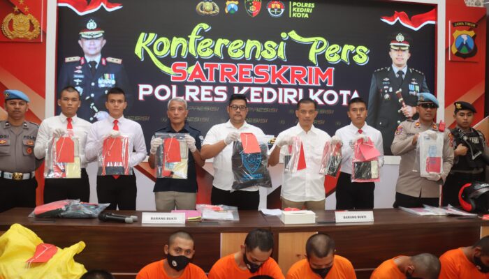 Polres Kediri Kota Berhasil Ungkap Delapan Kasus Diantaranya Curanmor Sepanjang Bulan Mei 2024