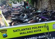 Tingkatkan Keselamatan Lalulintas, Polresta Malang Kota Berhasil Amankan 99 Motor Tak Sesuai Spektek