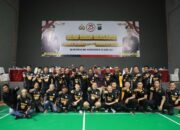 Sambung Silaturahim, Polres Kediri Gelar Olahraga Bersama Jurnalis