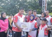 Gelar Jalan Sehat HUT Bhayangkara ke-78, Polres Kediri Sukses Hadirkan Ribuan Masyarakat di SLG