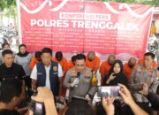 Polres Trenggalek Berhasil Amankan Komplotan Pencuri Special Toko Emas Lintas Provinsi