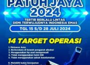 Operasi Patuh Jaya 2024 yang Digelar 15-28 Juli,Targetkan 14 Jenis Pelanggaran