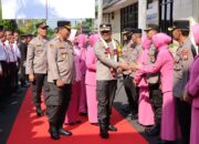 Polres Nganjuk Menyambut Kedatangan Kapolres Baru dengan Apel Tradisi 2 IMG 20240718 WA0066