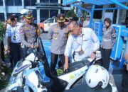 Dukung Kurangi Gas Buang, Kapolresta Malang Kota Lounching SPKLU, Hasil Kolaborasi dengan PT PLN