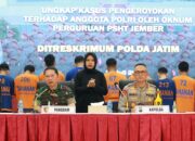 Polda Jatim Tetapkan 13 Oknum Pendekar PSHT Jember Sebagai Tersangka Pengeroyokan Polisi saat Patroli