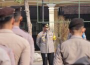 Kapolres Kediri Pimpin Apel Jam Pimpinan, Begini Arahannya