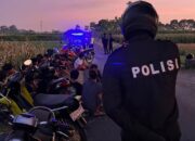 Resah dengan adanya aksi balap liar di jalan desa gabru kecamatan Gurah Kab. Kediri warga melapor ke Polres kediri