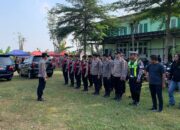 Personel Polres Kediri Pam Kejuaraan Cabang ke-VIII Pencak Silat Pagar Nusa