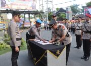 Kapolres Tulungagung Pimpin Sertijab Kasat Lantas, Kasat Reskrim dan 2 Kapolsek Jajaran