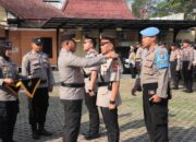 Pejabat Baru, Kapolres Blitar Kota Pimpin Serah Terima Kasat Lantas Blitar Kota
