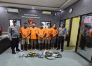 Polisi Berhasil Amankan Komplotan Pencuri Kabel Milik PT. Telkom di Asemrowo Surabaya