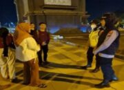 Cipta Kondisi, Polwan Polres Kediri Rutin Patroli Malam Minggu