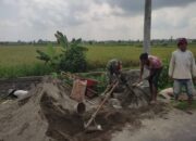 Serda Didit Dukung Produktivitas Pertania Melalui Kerja Bakti Pembangunan Parit Saluran Irigasi