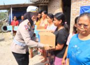 Sambut Hari Lalu Lintas Bhayangkara ke -69, Polres Ngawi Berbagi Sembako