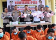 Konferensi Pers Hasil Operasi Tumpas Narkoba Semeru 2024 Polres Nganjuk