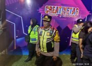 Pimpin Pengamanan Konser Musik Bertajuk “ CREATIVETAG Tour Festival “, Kabag Ops Polres Kediri Kota : Bekerja Sesuai SOP dan Humanis