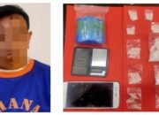 Seorang pria diduga sebagai kurir narkotika jenis sabu, berinisial BRW 28 tahun, asal Kecamatan/Kota Kediri ditangkap petugas Buser Satresnarkoba Polres Kediri.