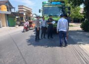 SATLANTAS POLRES KEDIRI BERSAMA DINAS PERHUBUNGAN KAB. KEDIRI DAN SUBDENPOM KEDIRI LAKUKAN PENINDAKAN KENDARAAN OVER DIMENSI DAN OVER LOADING