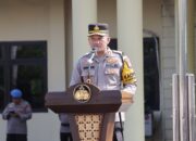 Kapolres Nganjuk Pimpin Upacara Kenaikan Pangkat Pengabdian Periode 1 Oktober 2024 dan Pemberian Piagam Penghargaan Anggota Berprestasi