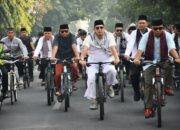 Cooling System Pilkada 2024, Polres Mojokerto Gowes Bareng Forkopimda dan 1.000 Santri