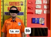 Polres Nganjuk Berhasil Tangkap Pengedar Narkoba Jenis Sabu di Kelurahan Warujayeng