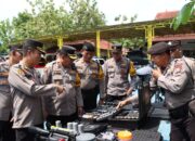 Jelang Coblosan Pilkada Serentak 2024, Birolog Polda Jatim Cek Ranmor dan Almatsus Polres Bangkalan