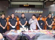 Polres Malang Berhasil Ungkap 16 Kasus Perjudian, Amankan 17 Tersangka
