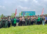Sinergitas TNI-Polri Hijaukan Lumajang, 2000 Pohon Ditanam di Buper Glagah Arum