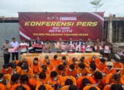 Polres Pelabuhan Tanjungperak Berhasil Ungkap Kasus Narkoba, 66 Tersangka Diamankan