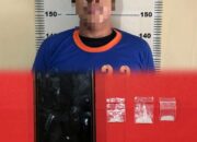 Pemuda Asal Puncu Berinisial MIMP Alias Dana (22) Ditangkap Buser Satresnarkoba Polres Kediri.