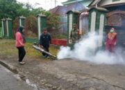 Cegah DBD Di Musim Penghujan, Babinsa Dan Petugas Puskesmas Panggungrejo Dampingi Fogging