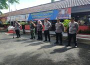 Bersama Tiga Pilar Koramil 0808/01 Sukorejo Melaksanakan PAM Pleno Rekapitulasi penghitungan Suara