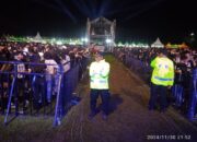 Pimpin Pengamanan Konser Musik di Tirtoyoso Park, Kabag Ops Polres Kediri Kota : Bekerja Sesuai SOP dan Humanis