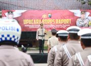 Pimpin Upacara Korps Raport, Ini Pesan Kapolres Kediri