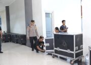 Polres Kediri Sterilisasi Lokasi Rapat Pleno Terbuka Rekapitulasi Hitung Suara Pilkada 2024