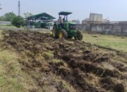 Wujudkan Ketahanan Pangan Polresta Sidoarjo Buka Lahan Tidur Jadi Produktif